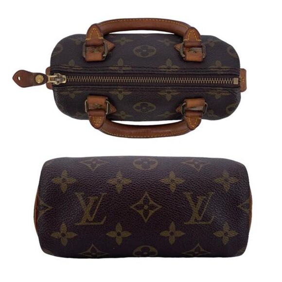 Louis Vuitton Mini Speedy Monogram Brown Shoulder Bag - Picture 3 of 8